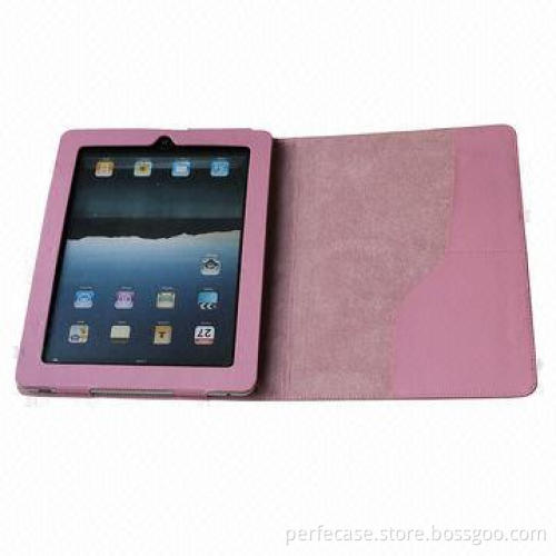 Plastic Case for iPad with Good-quality Twill Fabrics and PU Magnet Closure